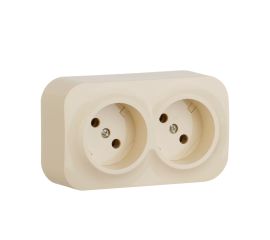 Розетки накладные двойные