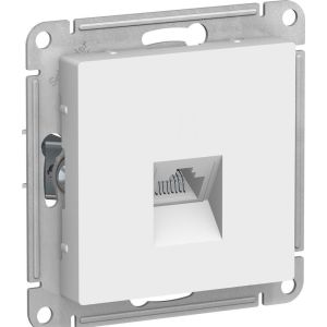 Розетка ATLASDESIGN компьютерная RJ45 механизм белый