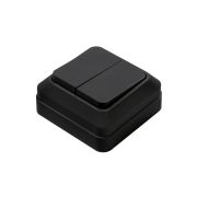 Выключатель 2-кл. BOLLETO накладной 7023B черн. IN HOME 4690612061023