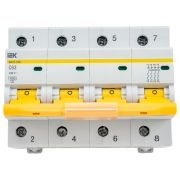 Выключатель автоматический модульный 4п C 63А 10кА ВА47-100 KARAT IEK MVA40-4-063-C