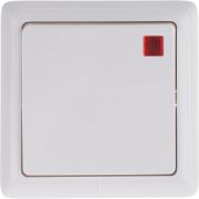 Выключатель 1-кл. ОП Хит 6А IP20 250В с подсветкой бел. SE VA16-137-B