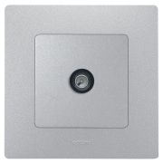 Розетка телевизионная оконечная TV СП Etika 5дБ 5-862МГц механизм алюм. IEK 672465