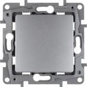 Выключатель 1-кл. СП Etika 10А IP20 250В 10AX авт. зажимы механизм алюм. IEK 672401