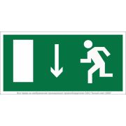 Знак безопасности BL-3015B.E10 «Указатель двери эвакуационного выхода (лев.)» Белый свет a14588