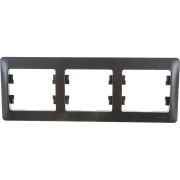 Рамка 3-м Glossa горизонт. графит SE GSL001303