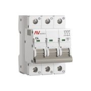 Выключатель автоматический модульный 3п C 4А 6кА AV-6 AVERES EKF mcb6-DC-3-04C-av