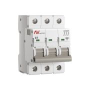 Выключатель автоматический модульный 3п C 1А 10кА AV-10 AVERES EKF mcb10-3-01C-av