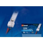 Зажим изолирующий UCW-H08 WHITE 020 POLYBAG для светодиодной ленты 3528 с отв. для проводов 8мм бел. силикон (уп.20шт) Uniel 06678