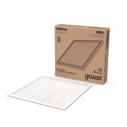 Светильник светодиодный Офис 36Вт 6500К IP20 3300лм 595х595х19мм ДВО офисный рассеив. призма GAUSS 842123336