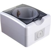 Розетка 1-м ОП Эра Эксперт 11-2402-01 16А IP54 16AX 250В 2P+E защ. шторки бел. Эра Б0020714