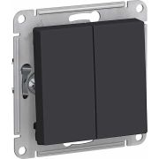 Переключатель проходной 2-кл. СП AtlasDesign 10А IP20 (сх. 6/2) 10AX механизм карбон SE ATN001065