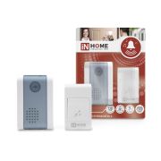 Звонок беспроводной полиф. ЗБ-2 32 мелодии 120м с цифр. кодир. с кнопкой бел./сер. IN HOME 4690612013305