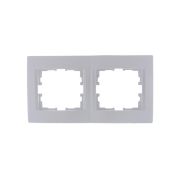 Рамка 2-м Karina горизонт. жемчуж./бел. перламутр LEZARD 707-3000-147