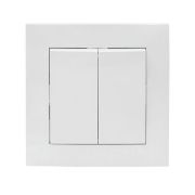 Выключатель 2-кл. СП Валенсия 10А IP20 бел. PROxima EKF EWV10-023-10