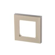 Рамка Levit 1п сл. кость/бел. ABB 2CHH015010A6017