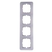 Рамка 4-м Karina Life горизонт. матов. серебр. LEZARD 708-4300-149