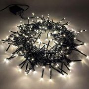 Гирлянда светодиодная «Нить Мишура» 3.9м 200LED 220В IP20 зел. провод тепл. свет ЭРА Б0047970