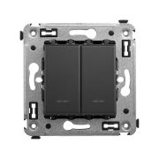 Кнопка 2-кл. СП Avanti «Черный матовый» DKC 4412154