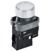 Кнопка LA167-BWF3171 d22мм RC 1НО с подсветкой бел. KARAT IEK BBT20-BWF3171-1-12-67-K01
