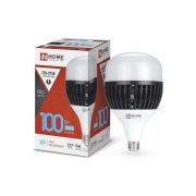 Лампа светодиодная LED-HP-PRO 100Вт грушевидная 6500К холод. бел. E27 9500лм 150-275В с адаптером E40 бел. IN HOME 4690612035697