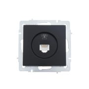 Розетка телефонная СП Vesna евро стандарт механизм черн. бархат LEZARD 742-4288-137