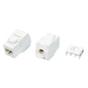 Вставка Keystone Jack RJ45 (8P8C) кат.6A (10G) 180град. Toolless KJ8-8P8C-C6A-180-TLS-WH бел. Hyperline 426186