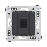 Розетка компьютерная 1-м СП Avanti «Черный матовый» RJ45 кат.5E без шторок механизм DKC 4412663