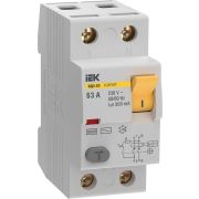 Выключатель дифференциального тока (УЗО) 2п 63А 300мА 6кА тип AC ВД3-63 KARAT IEK MDV20-2-063-300