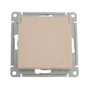 Розетка AtlasDesign 16А IP20 с заземл. защ. шторки с крышкой механизм песочн. SE ATN001246