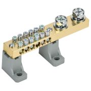 Шина нулевая N на двух угловых изоляторах 200А ШНИ-10х18-12-L2-С IEK YNN30-12-C2-K03