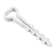 Дюбель-хомут 5х10мм для плоского кабеля нейлон бел. (уп.100шт) IEK UDH14-05-10-100-K01
