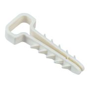 Дюбель-хомут 6х12мм для плоского кабеля нейлон бел. (уп.100шт) IEK UDH14-06-12-100-K01