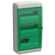 Корпус КМПн-36 TEKFOR IP65 зел. прозр. дверь пластик. IEK TF5-KP72-N-36-65-K03-K06