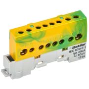 Шина PE «земля» изол. на универс. держ. 8х12-8-ЖЗ TEKFOR IEK TF-NN20-08-KL-K52