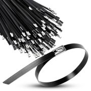 Хомут кабельный 7.9х500 сталь ANSI 316 с покрытием TOKOV ELECTRIC TKE-HM316-7.9-500-C/100