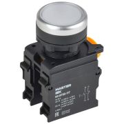 Кнопка d22мм 1НО+1НЗ MASTER с фиксацией бел. IEK MI-BT60-11T-3-21-K01