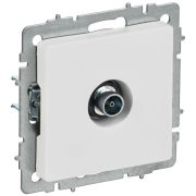 Розетка телевизионная оконечная TV СП BRITE РТВ11-0-БрАБ механизм арктич. бел. IEK BR-A10-O-K91