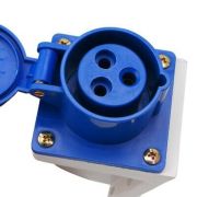 Розетка наружн. уст. 63А 220В 2P+РЕ IP67 (133) EKF ps-133-63-220