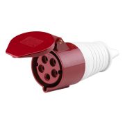 Розетка кабельная 63А 380В 3P+РЕ+N IP67 (235) EKF ps-235-63-380