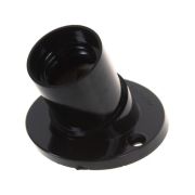 Патрон Е27 карболитовый настенный черный