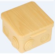 Коробка распаячная КМР-030-014 с крышкой 100х100х55 8 мембранных вводов IP54 свет. дерево PROxima EKF plc-kmr-030-014-s