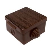 Коробка распаячная КМР-030-014 с крышкой 100х100х55 8 мембранных вводов IP54 темн. дерево PROxima EKF plc-kmr-030-014-t