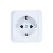 Розетка 1-мест. белая о/у с з/к 16А IP20 «ЛАДОГА» TDM