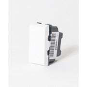 200004 Выключатель одноклавишный 22,5х45 белый, с безвинтовым зажимом SPL (25шт)