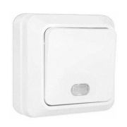 Выключатель 1-кл. с подсветкой белый о/у 10А 1121 АKTIV ELECTRO