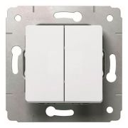 Выключатель 2-кл белый с/у мех. 10А CARIVA L773658 LEGRAND