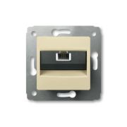 Розетка телефонная RJ11 слон. кость с/у мех. CARIVA L773738 LEGRAND