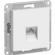 Розетка ATLASDESIGN компьютерная RJ45 механизм белый