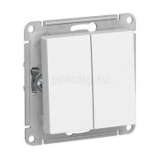 Переключатель двухклавишный ATLASDESIGN схема 6 10АХ механизм белый