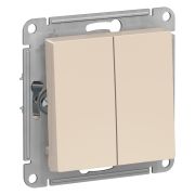 Переключатель 2-кл. бежевый с/у мех. 10А ATLAS 000265 SCHNEIDER ELECTRIC